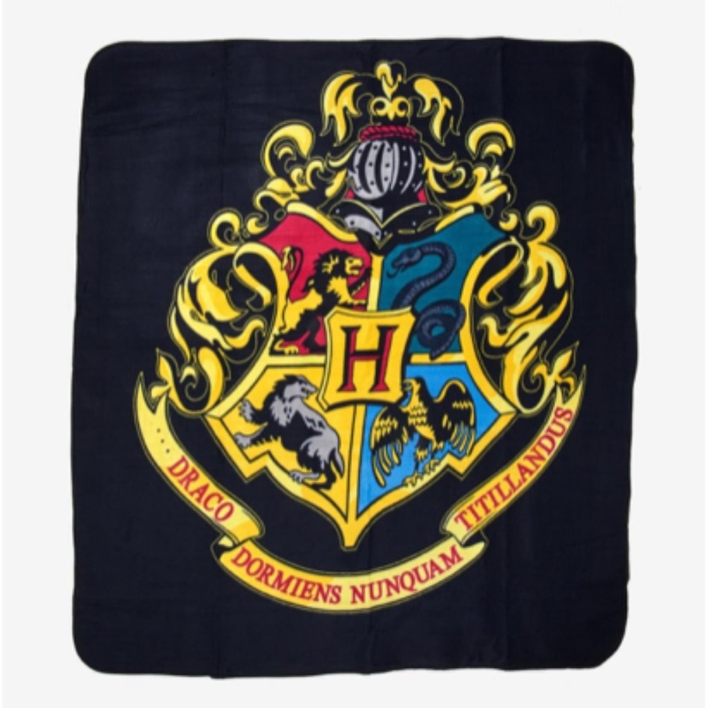 Harry Potter Hogwarts Crest Picnic Blanket